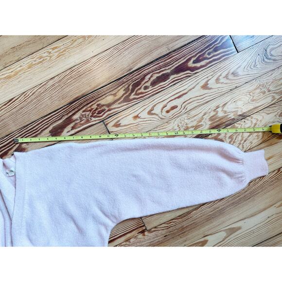 Nordstrom Open Edit Light Pink V Neck Wrap Front Waist Tie Long Sleeve Top SM - Picture 10 of 10